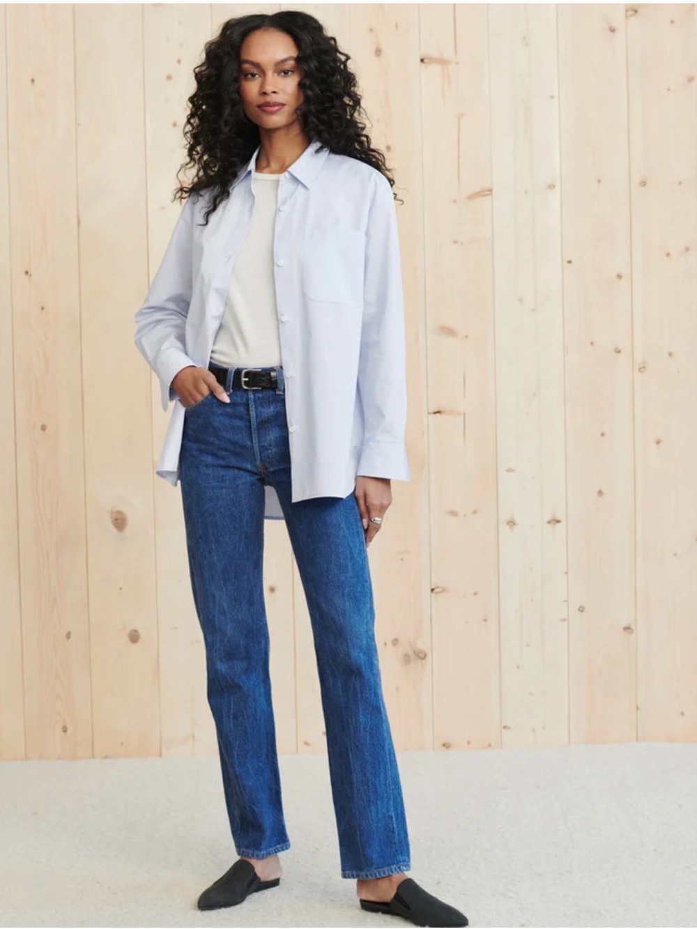 Jenni Kayne Light Blue Button-Down Shirt